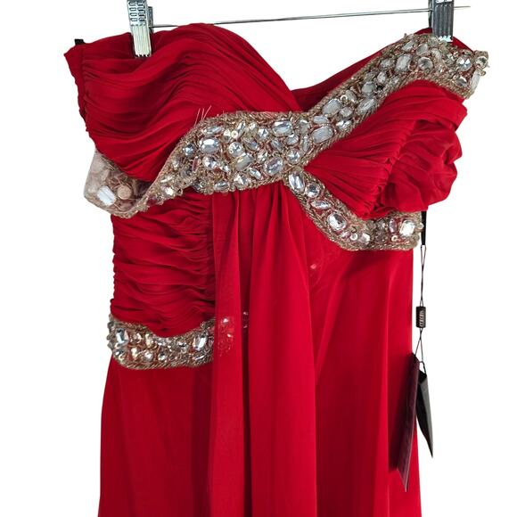 NWT Women's Colors Semi Formal Dress Medium  Fits Like Small S Party Junior Prom - Picture 2 of 7